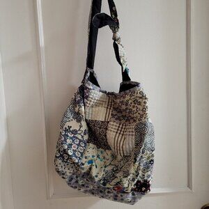 Vintage American Eagle Cotton Boho Patchwork Messenger Bag